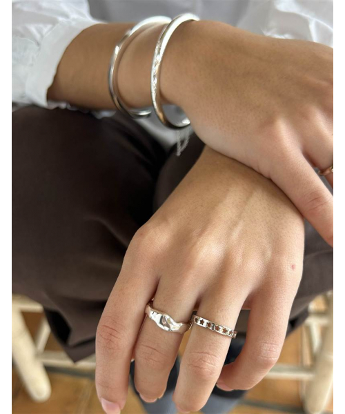 ANILLO ESTRELLAS PLATA