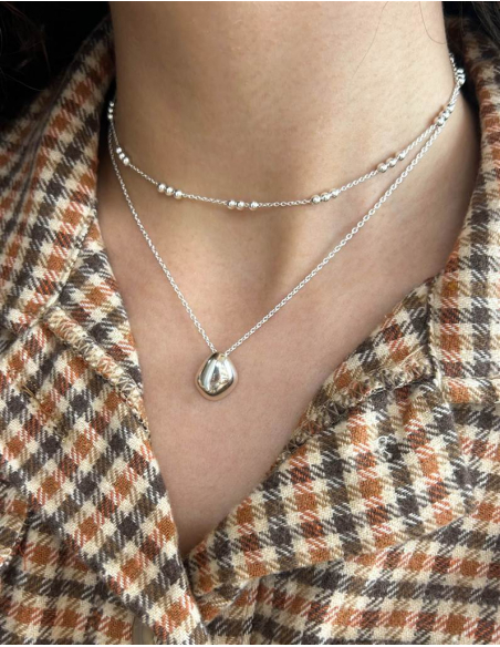 COLGANTE ORGÁNICO PLATA