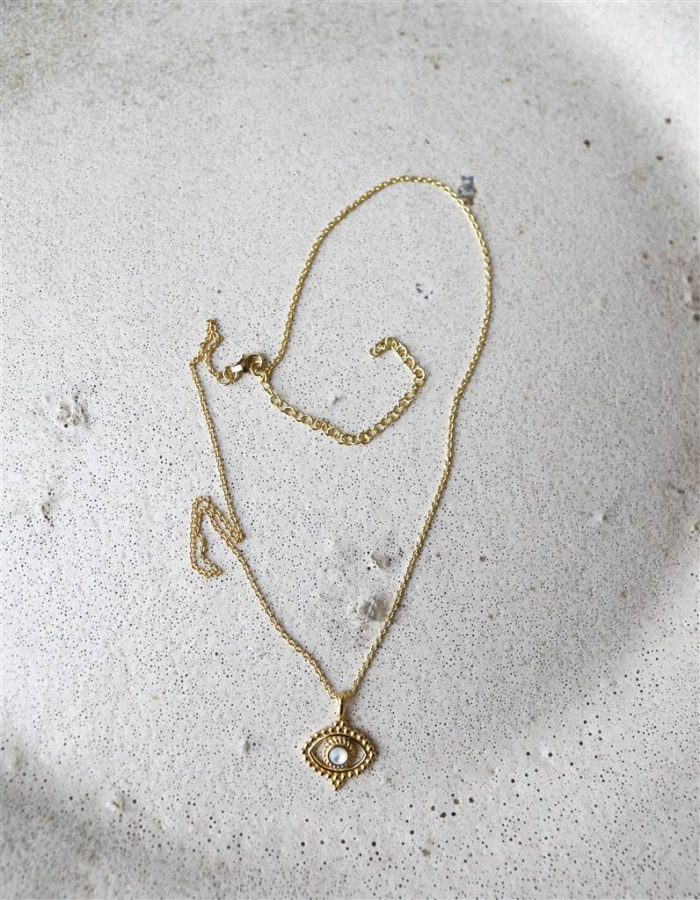 COLGANTE OJITO BOHO ORO