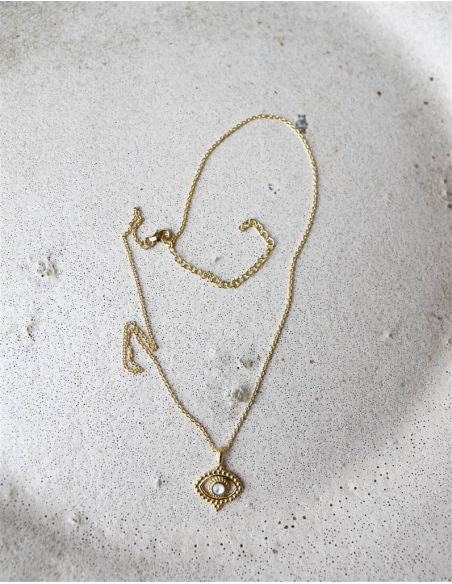 COLGANTE OJITO BOHO ORO