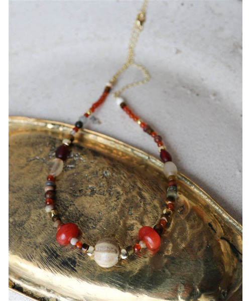 COLGANTE CORNALINA Y OJO DE...