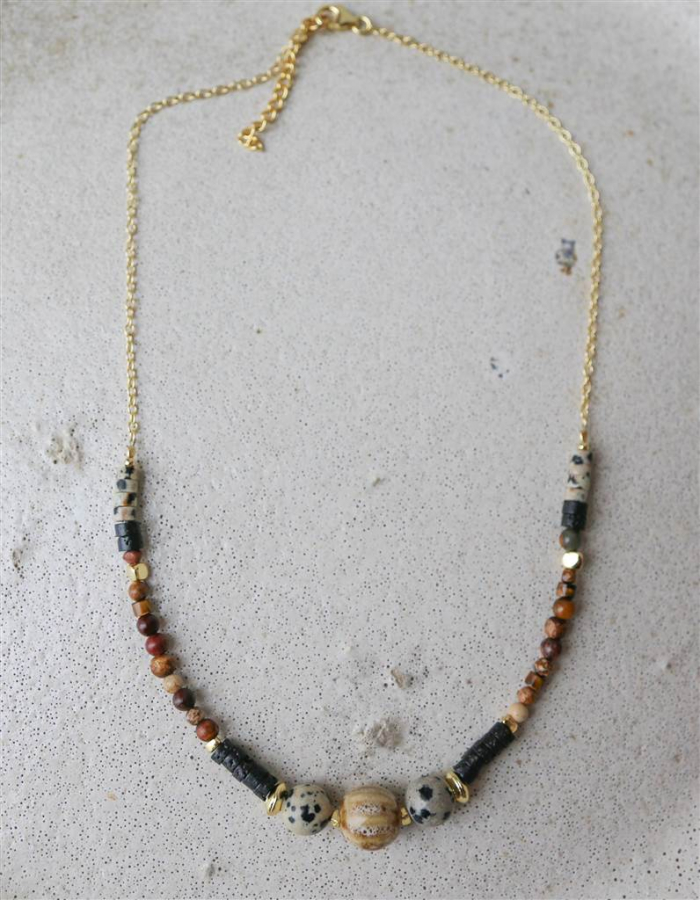 COLGANTE DÁLMATA Y CERÁMICA ORO