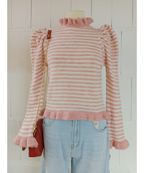 JERSEY ROSA ANTICA RAYAS