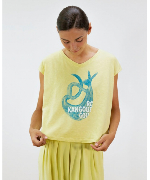 CAMISETA AMARILLA CANGURO