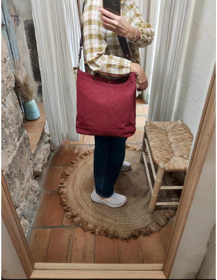 BOLSO LONETA SICILIA GRANATE