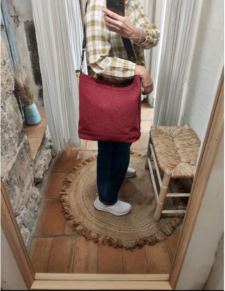 BOLSO LONETA SICILIA GRANATE