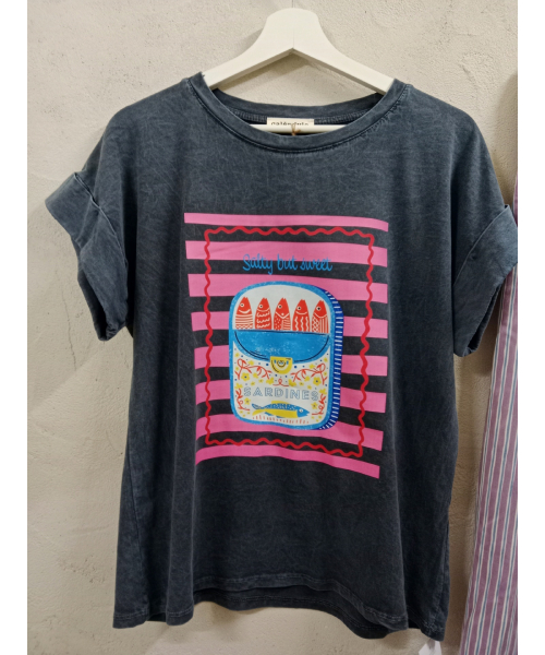 CAMISETA SARDINA  AZUL