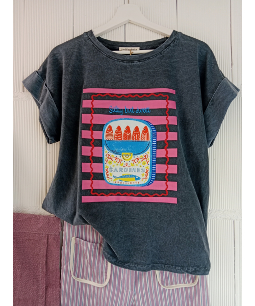 CAMISETA SARDINA  AZUL 2