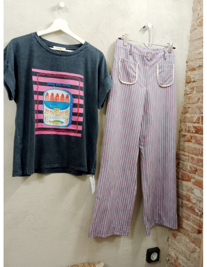 CAMISETA SARDINA  AZUL