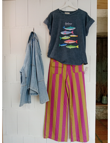 PANTALÓN  RAYA  ANCHA LOLA