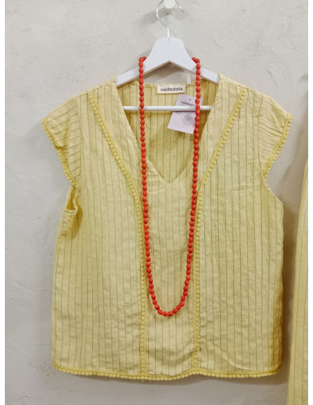 CAMISA MENORCA AMARILLA