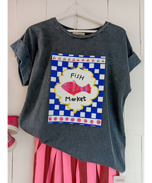 CAMISETA SARDINA  AZUL 2