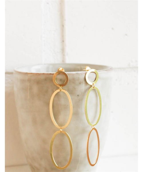 PENDIENTES DUPLO ORO