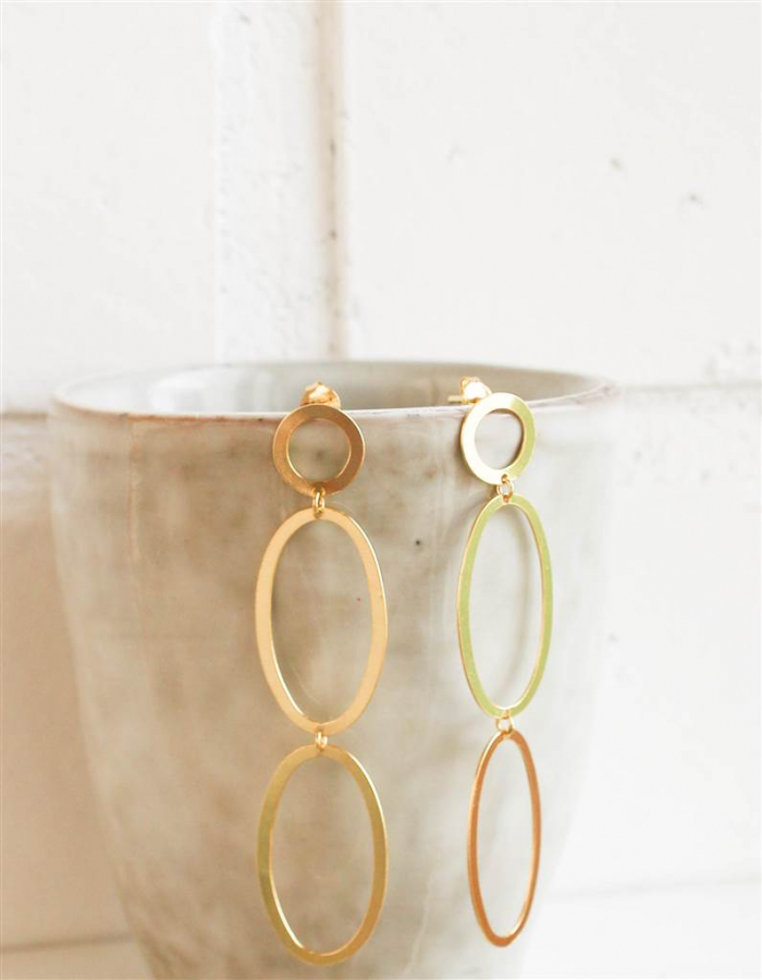 PENDIENTES DUPLO ORO
