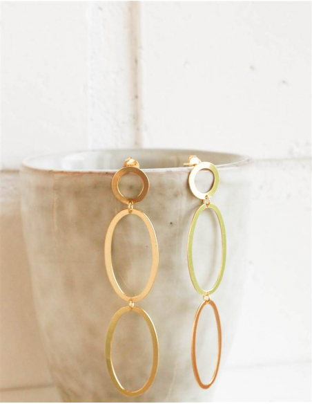 PENDIENTES DUPLO ORO