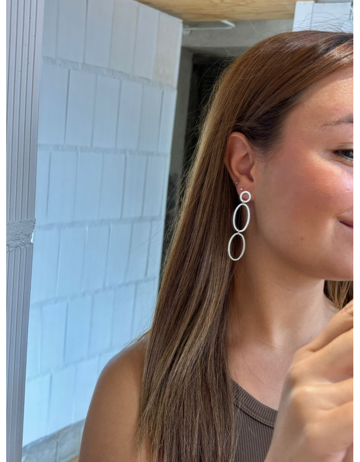 PENDIENTES DUPLO PLATA