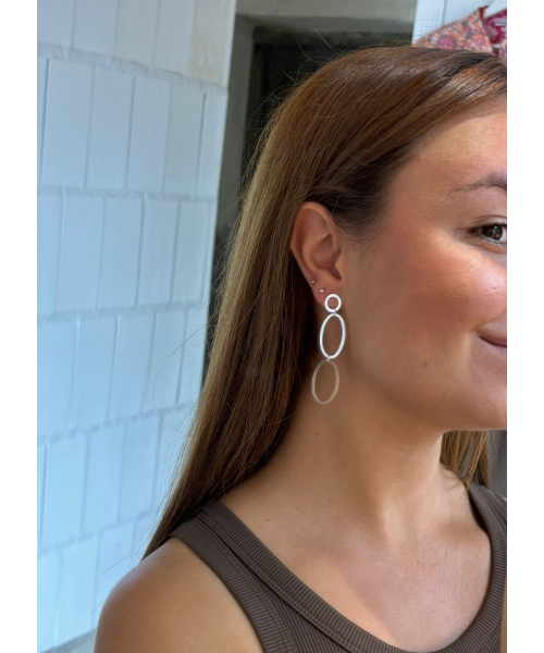 PENDIENTES DUPLO PLATA