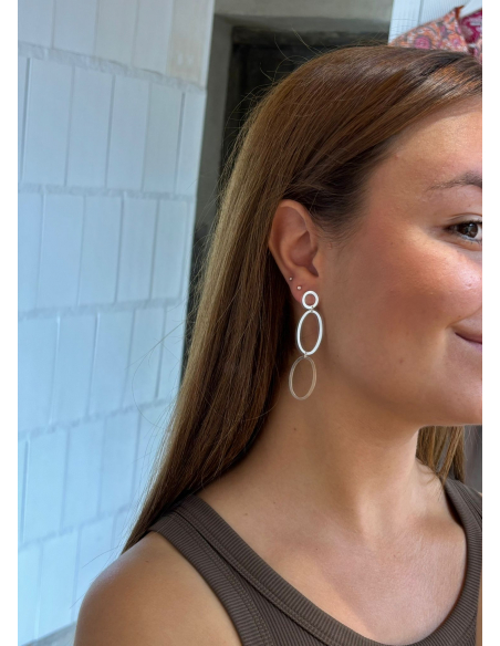 PENDIENTES DUPLO PLATA