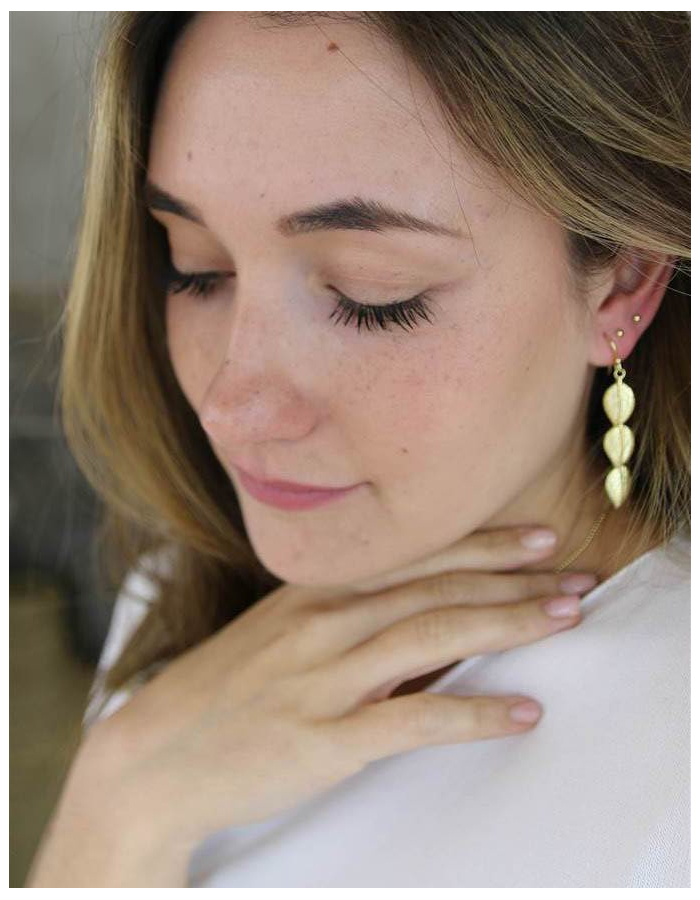 PENDIENTES HOJITAS PLATA