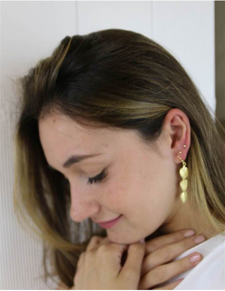 PENDIENTES HOJITAS PLATA