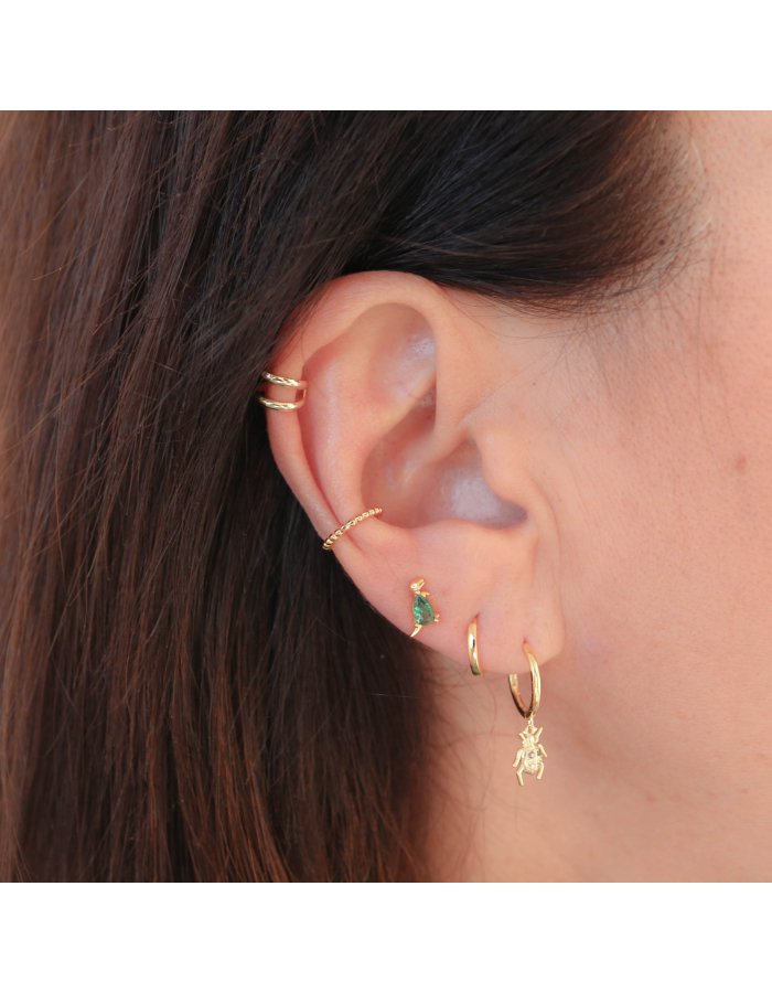 AROS ESCARABAJO PLATA DE LEY