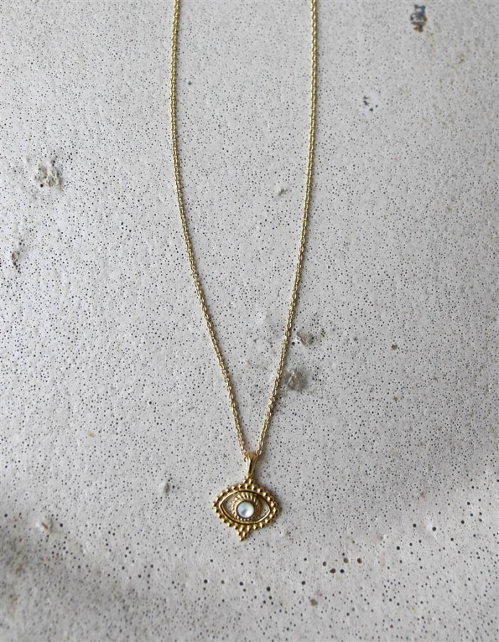 COLGANTE OJITO BOHO ORO
