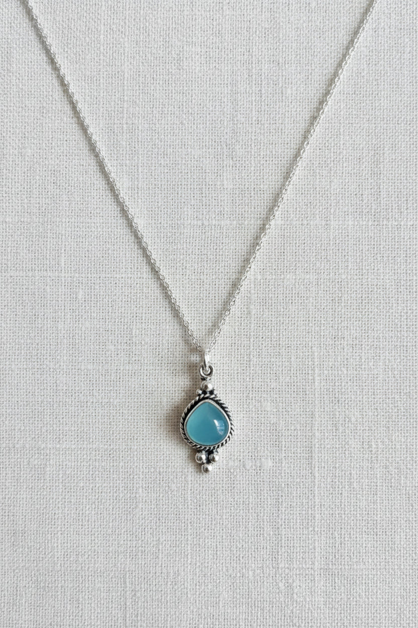 COLGANTE ETER CALCEDONIA AZUL