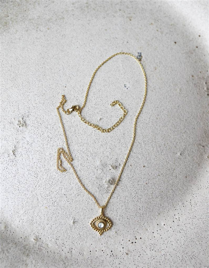 COLGANTE OJITO BOHO ORO