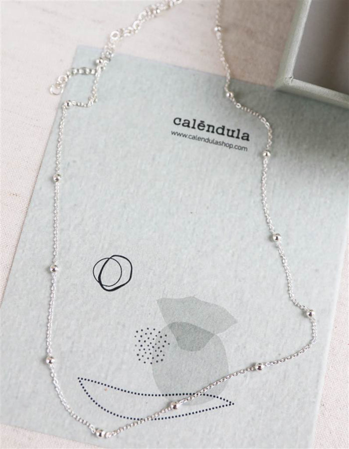 COLLAR BOLITAS PLATA