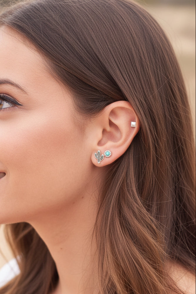 PENDIENTES TRIÁGULOS, CUADRADOS, CHINCHETAS, CÍRCULO