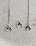 COLGANTE  LUNA INVERTIDA PLATA