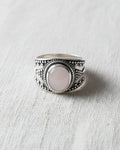 ANILLO ALBA DE  CUARZO ROSA