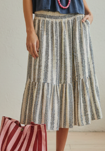 BOLSO STRIPES ROSES
