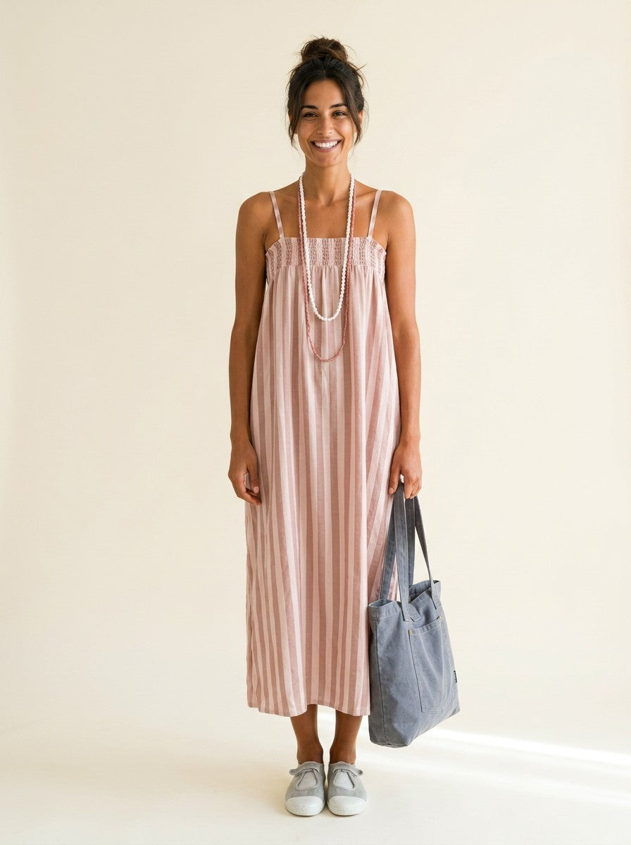 VESTIDO STRIPES EMPOLVADO