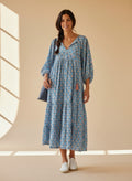 VESTIDO JARDÍN AZUL