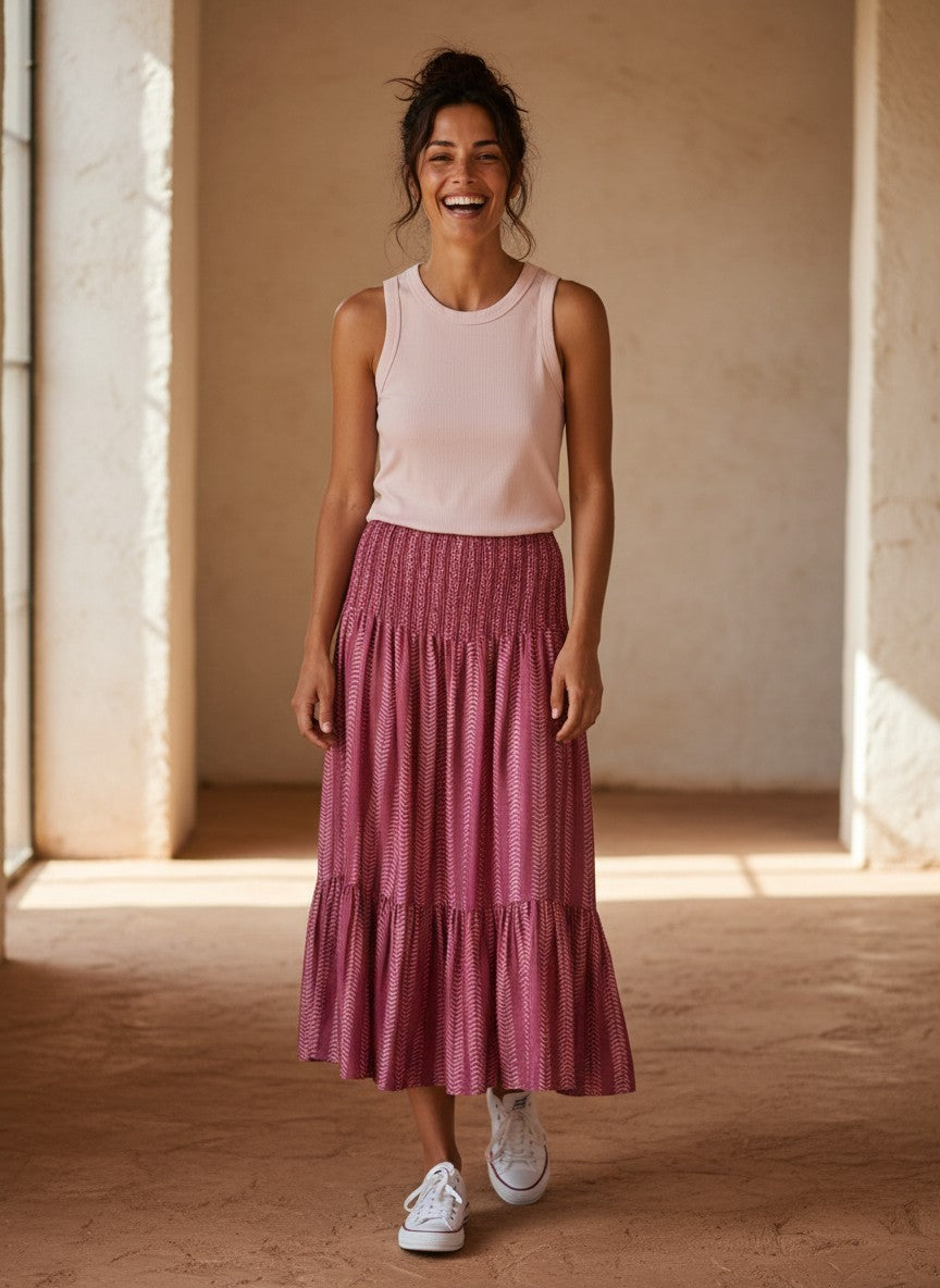 FALDA RAMILLETE ROSE