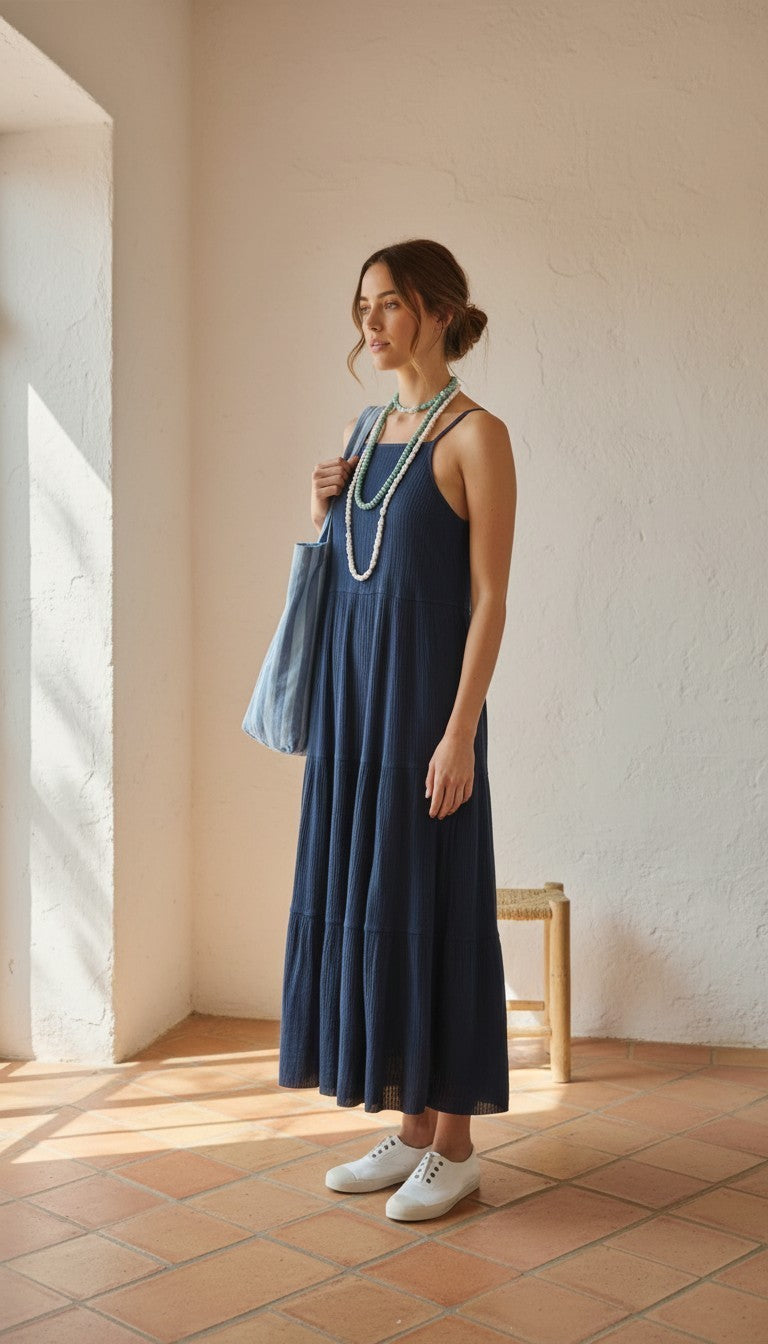 VESTIDO BERLÍN MARINO