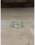 ANILLO DOBLE PLATA