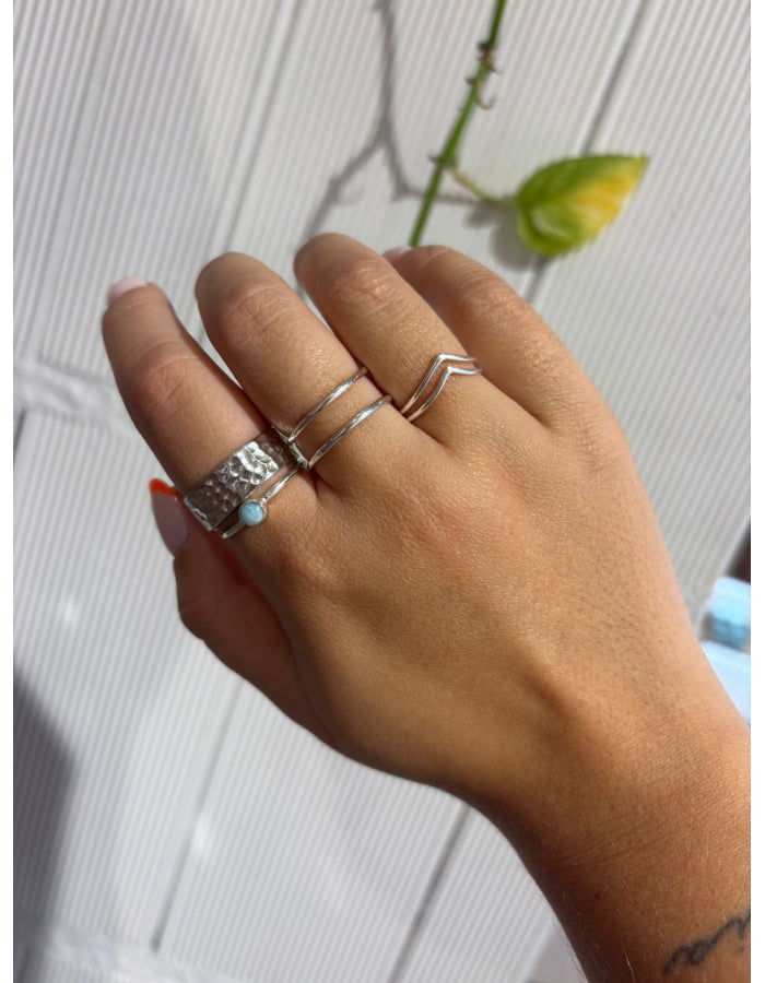 ANILLO DOBLE PLATA