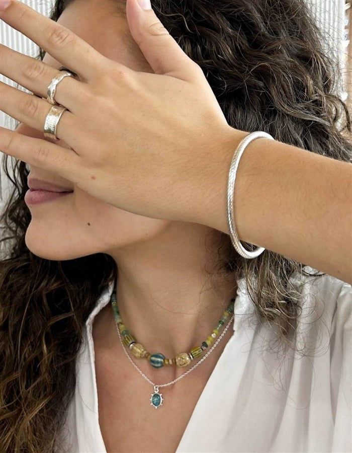 ANILLO TROQUELADO PLATA