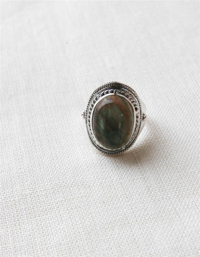ANILLO NATURA LABRADORITA