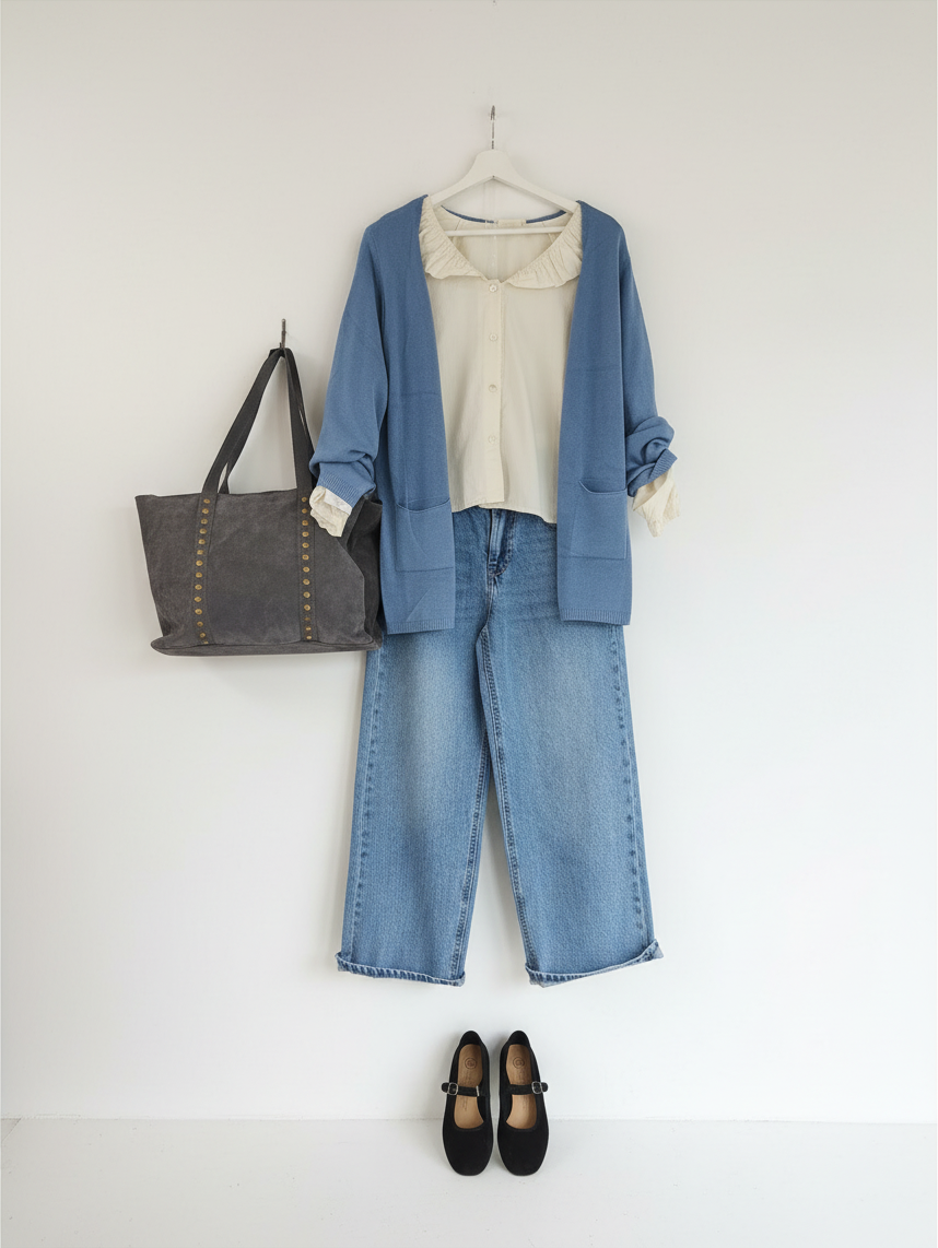 CHAQUETA LISA AZUL