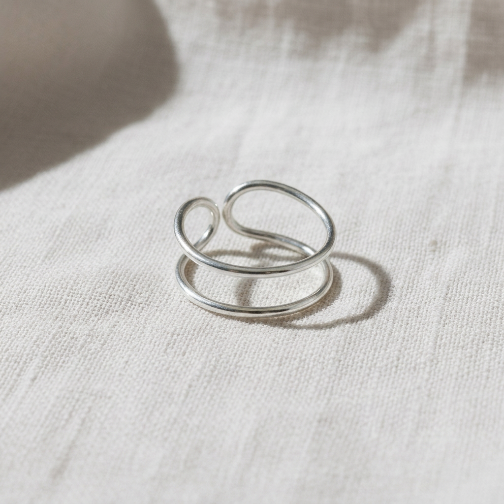 Edición de la foto original del Anillo Doble Plata