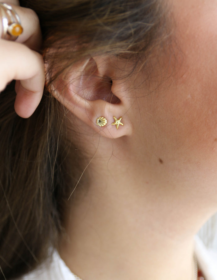 PENDIENTES  ESTRELLAS, INSECTOS,CONCHAS, CORAZONES ORO