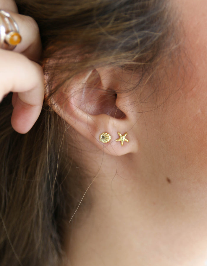 PENDIENTES  ESTRELLAS, INSECTOS,CONCHAS, CORAZONES ORO
