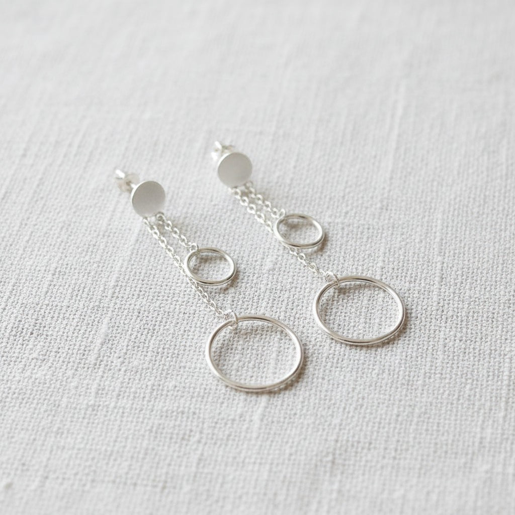 PENDIENTES CAPRI PLATA