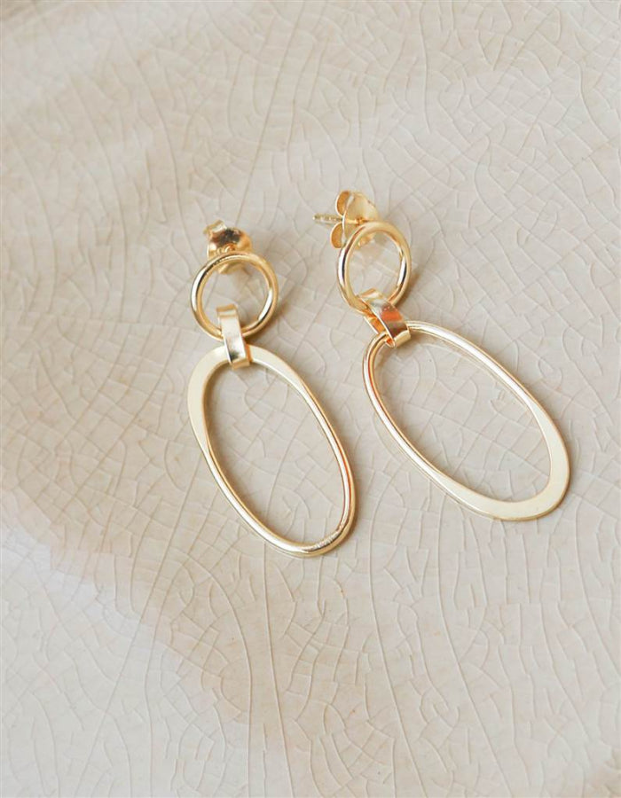 PENDIENTES INDIA ORO