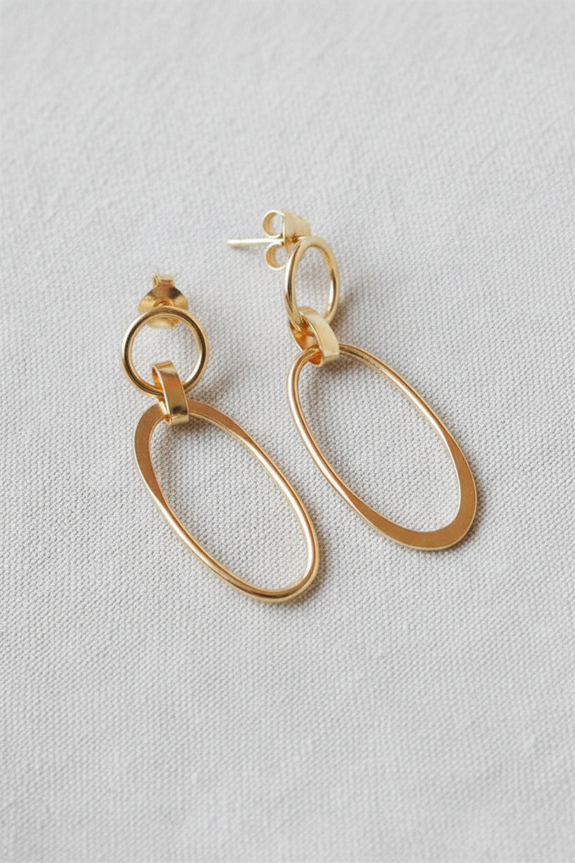 PENDIENTES INDIA ORO