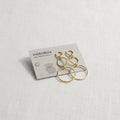 PENDIENTES TRIPLE CIRCULO ORO