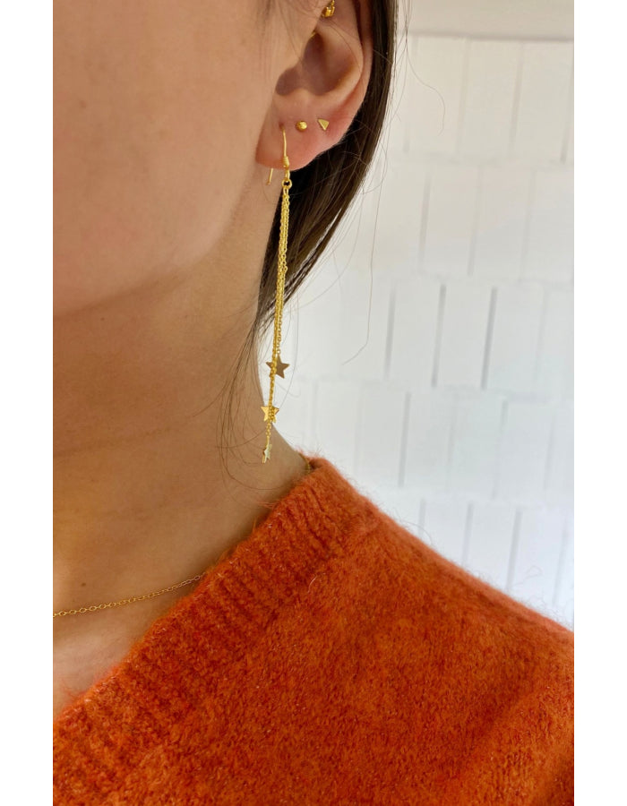 PENDIENTES  ESTRELLITAS ORO